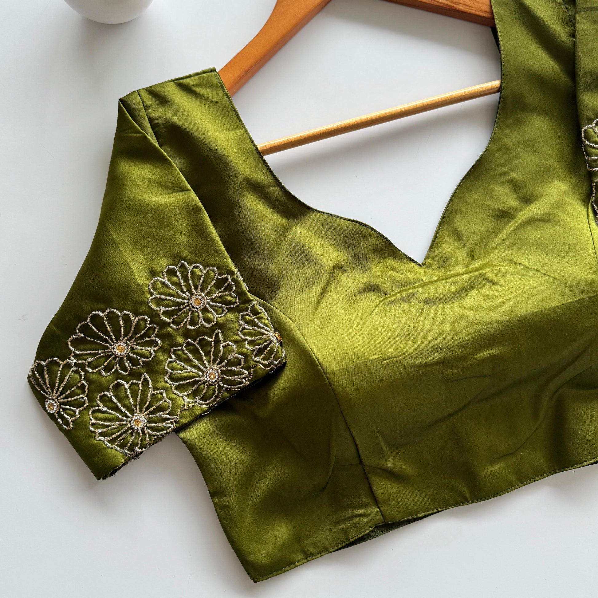 A beauty of golden handwork work all over blouse Rpd Fashion