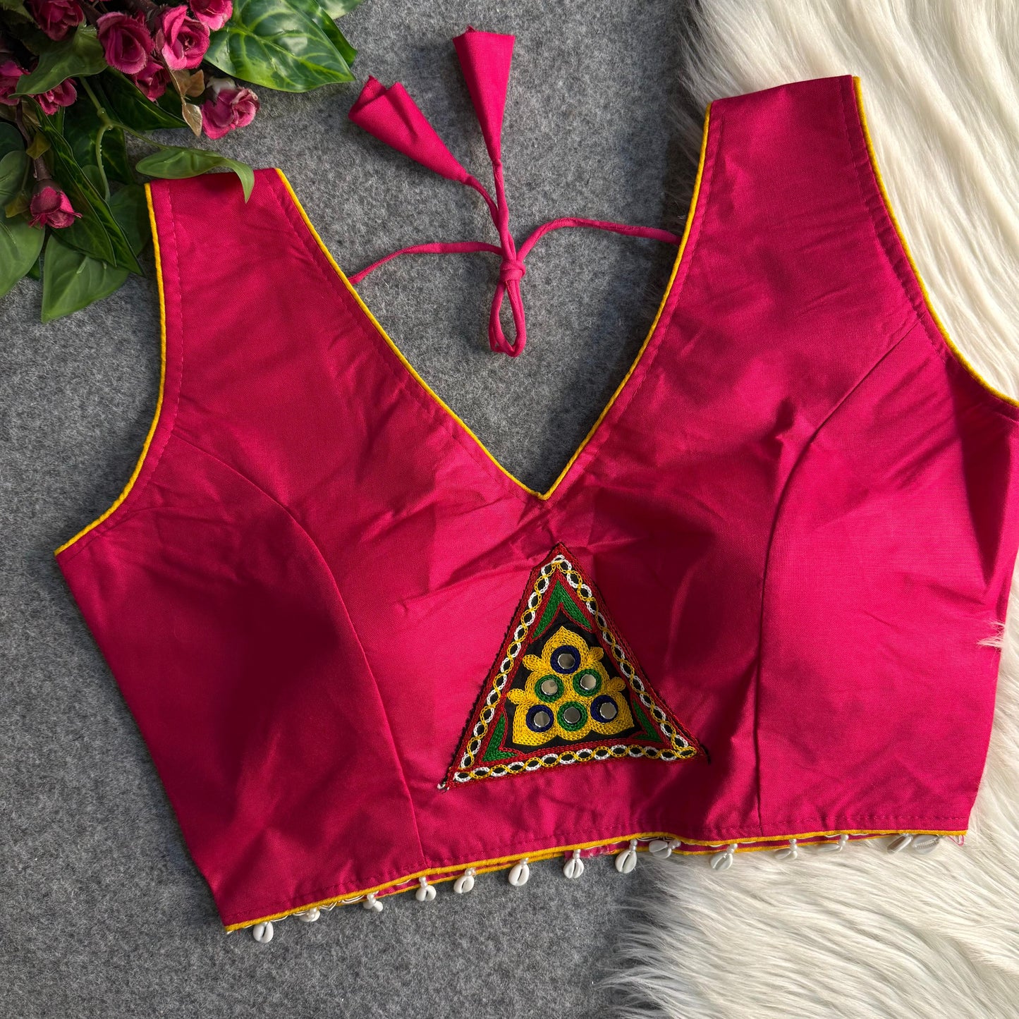 traditional navratri rayon cotton blouse