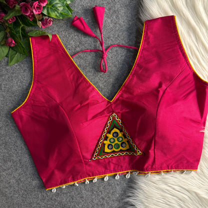 Traditional navratri rayon cotton blouse
