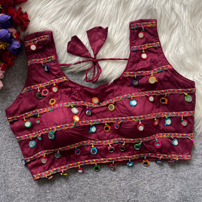 TRADITIONAL NAVRATRI SPL. HALTER NECK BLOUSE Rpd Fashion