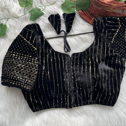 Velvet New Year Special Blouse - RPD Fashion