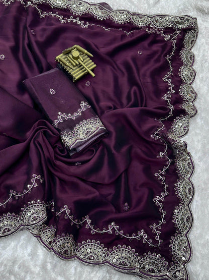 Glamorous Party Wear Saree for the Upcoming Marriage Season - Rpd Fashion