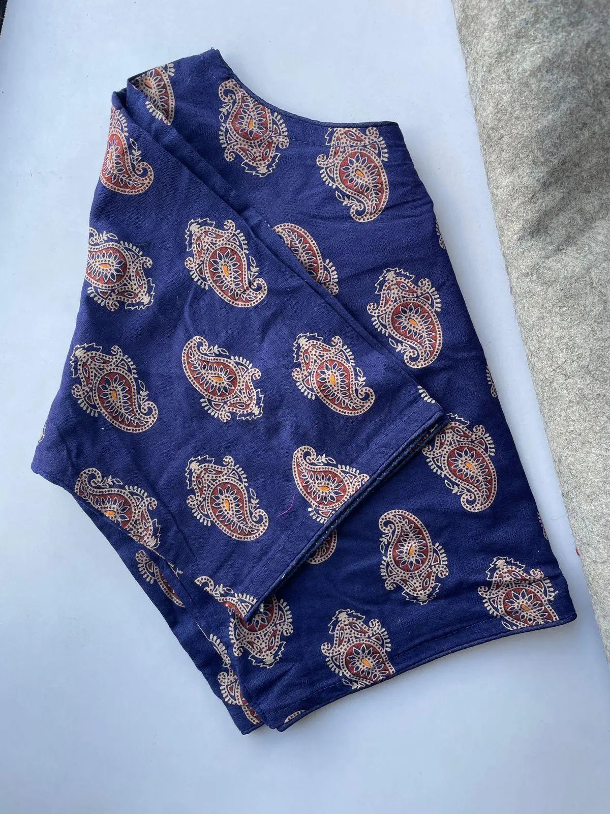 stylish paisley print readymade cotton blouse for daily wear - rpd fashion