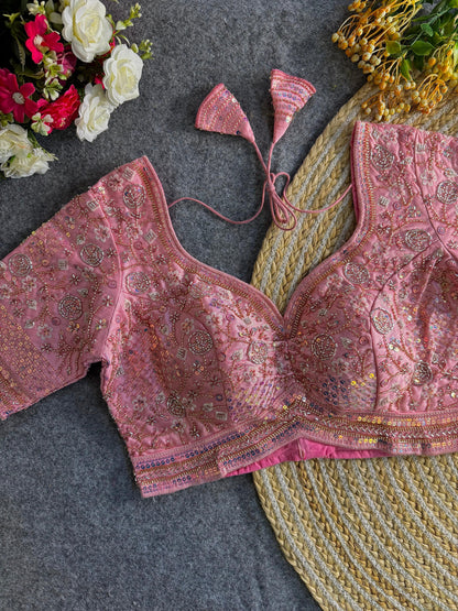 Sabyasachi inspired handwork blouse