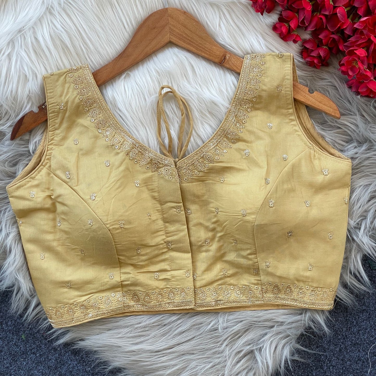 heavy embroidery blouse