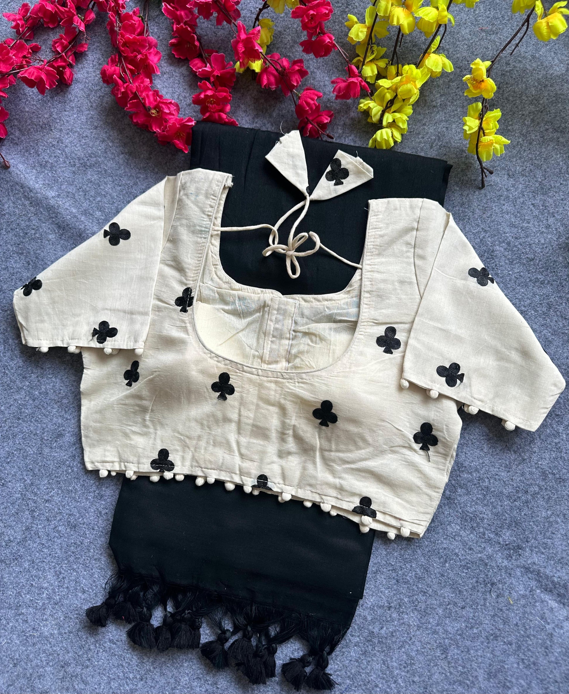 Khadi Cotton Saree and Beauiful Havy Khadi Cotton Blouse Rpd Fashion