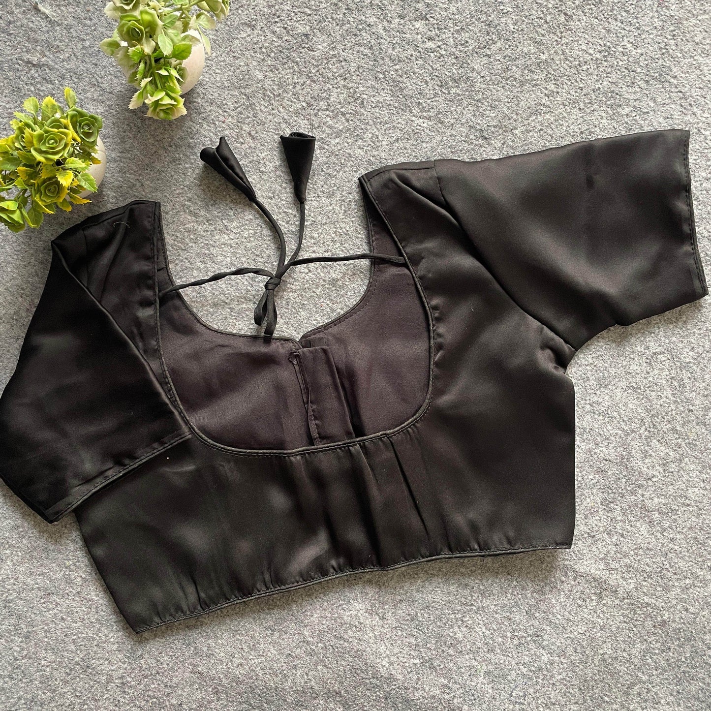 plain malai satin blouse - elegant and versatile - rpd fashion