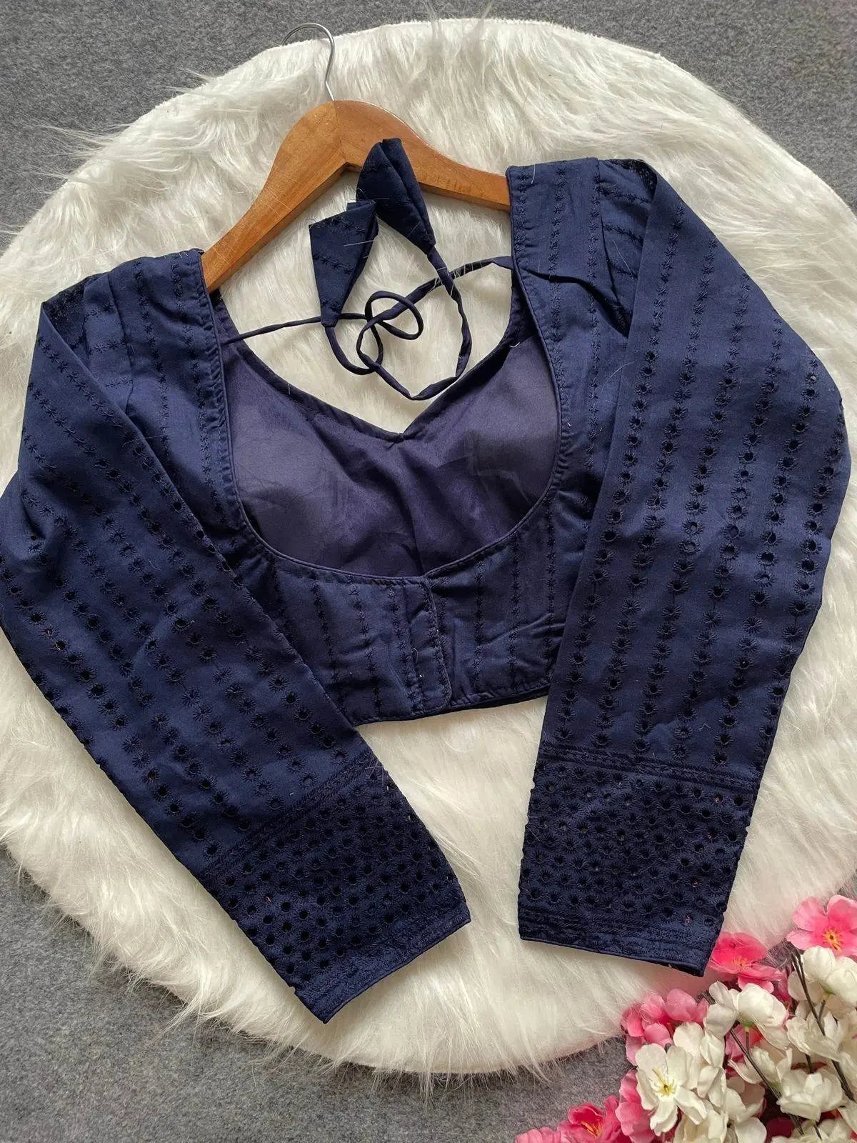 Sabyasachi Full Sleeve Hakoba Blouse - Elegant Cotton Wear - RPD Fashion