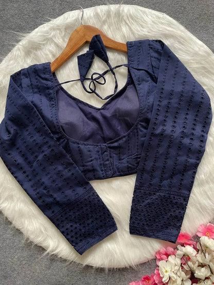 Sabyasachi Full Sleeve Hakoba Blouse - Elegant Cotton Wear - RPD Fashion