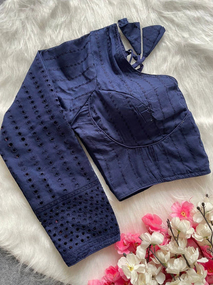 Sabyasachi Full Sleeve Hakoba Blouse - Elegant Cotton Wear - RPD Fashion