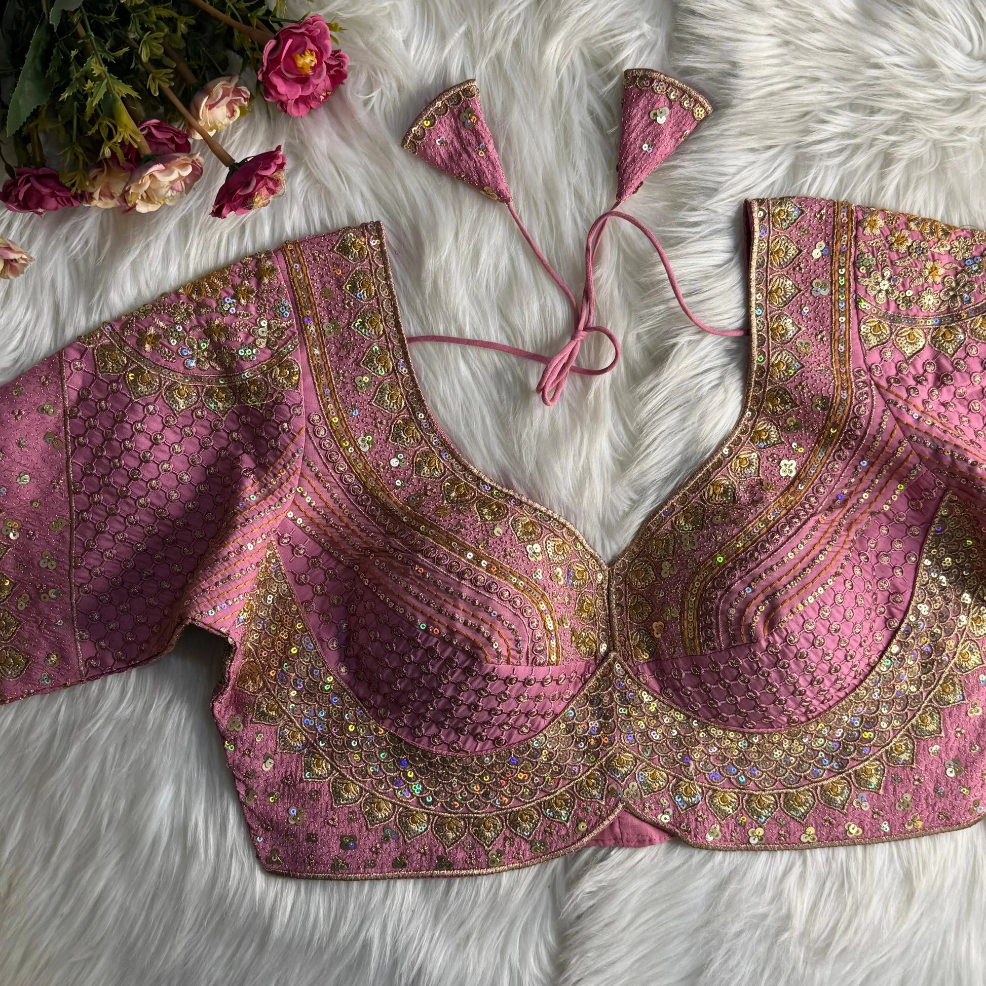 Sabyasachi Inspired Bridal Blouse designs with Heavy Stars & Rainbow Work - RPD Fashion